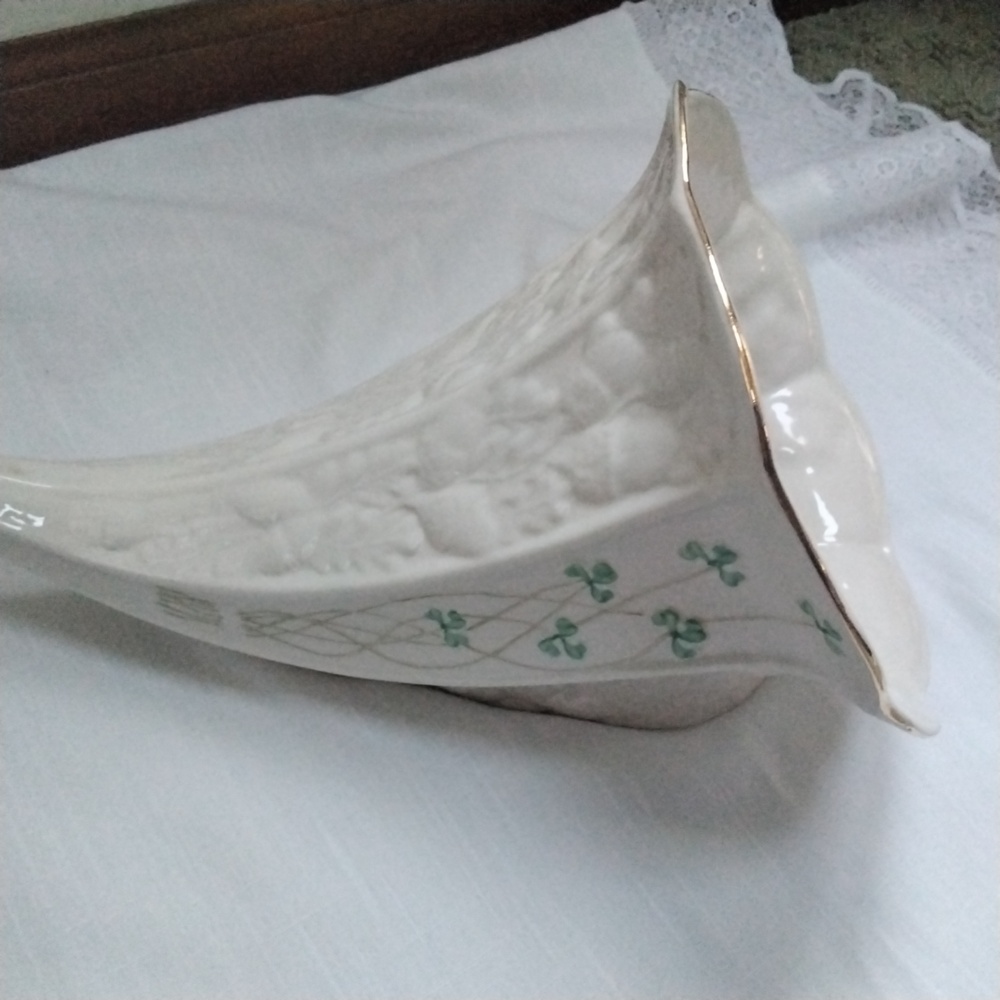 Belleek Porcelein China Cornucopia